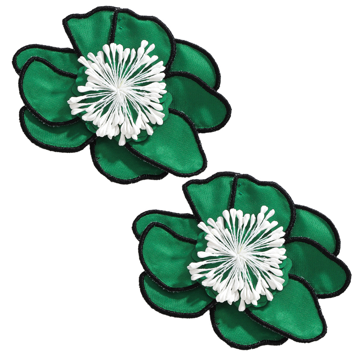 Green Oversized Flower Earring