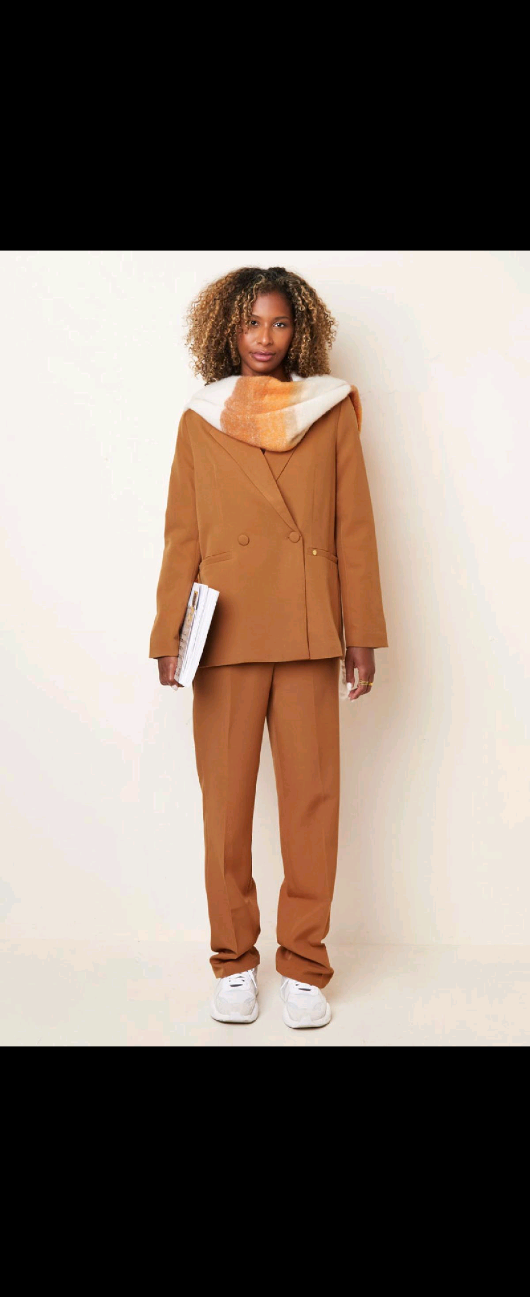 Camel Plain Trousers
