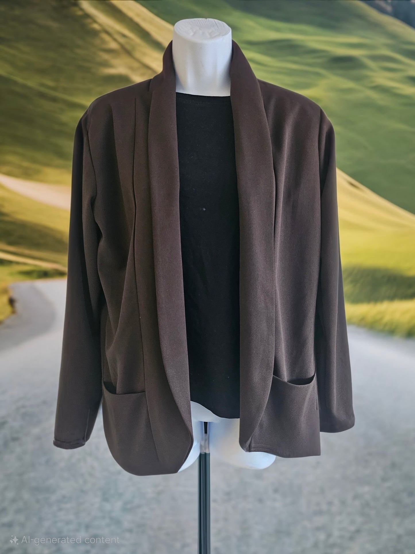 Open Front Stretch Cardigan