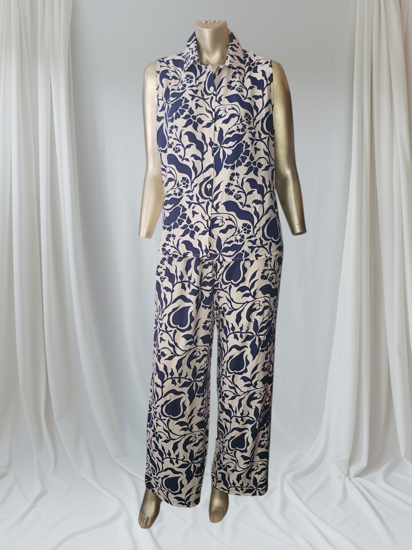 Printed Linen Co-ord Set