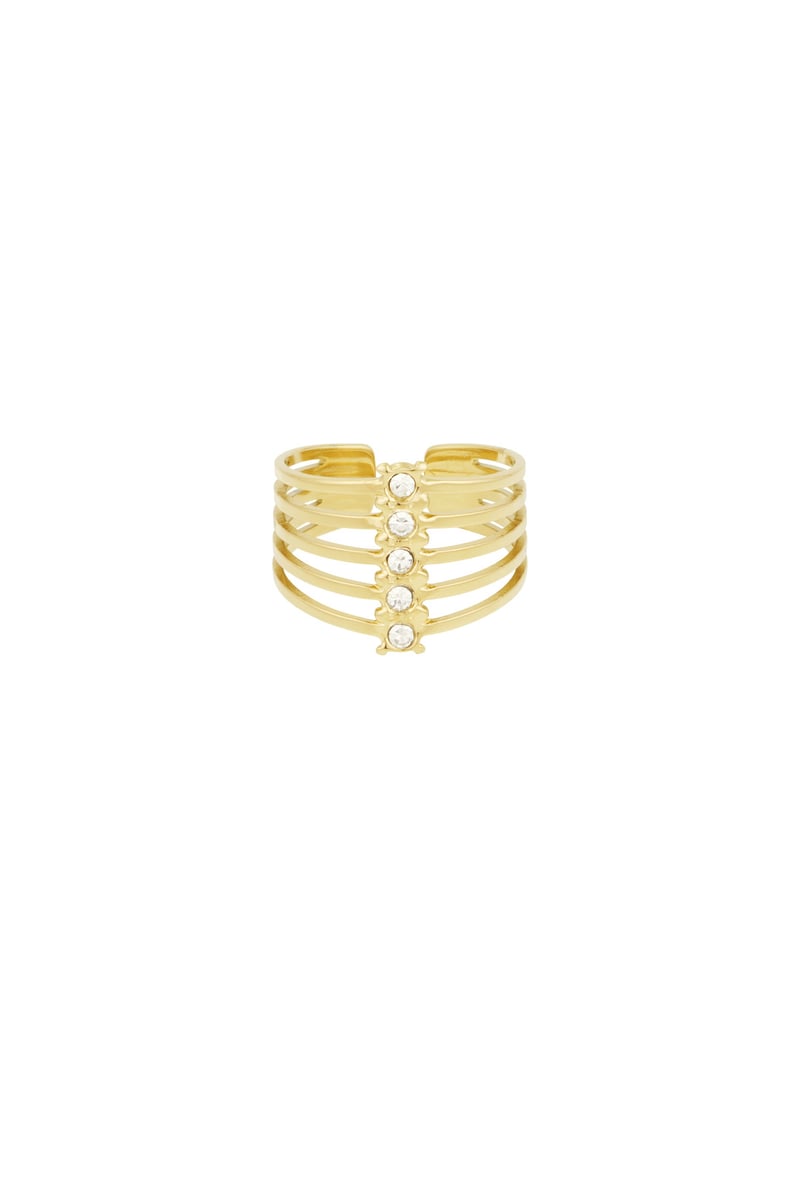 stacked sparkle ring