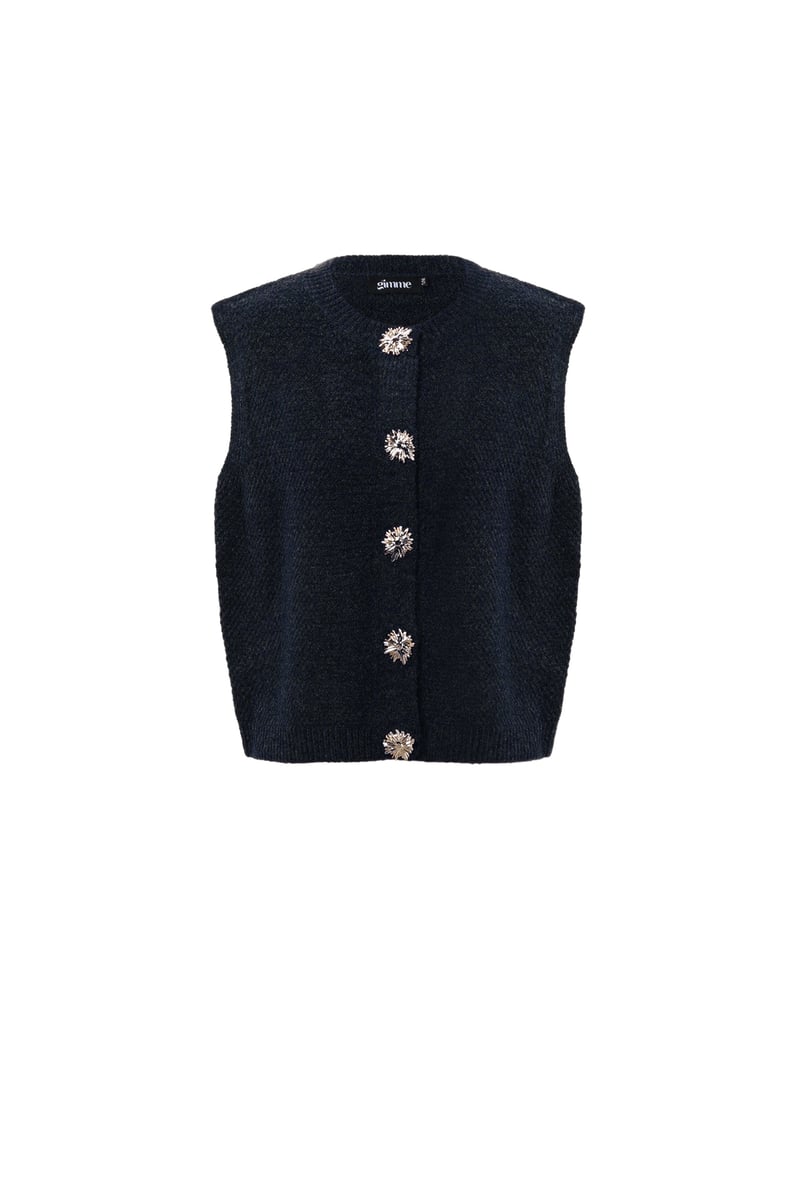 Polyester fiber (polyester) Knitted vest Solid color Casual Fall/Winter Clothes