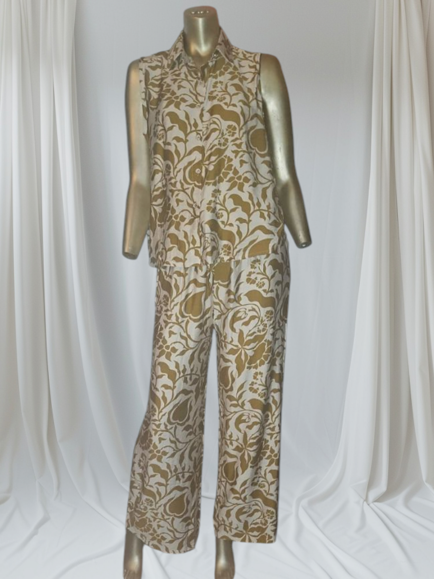 Floral Printed Linen Co-ord Set