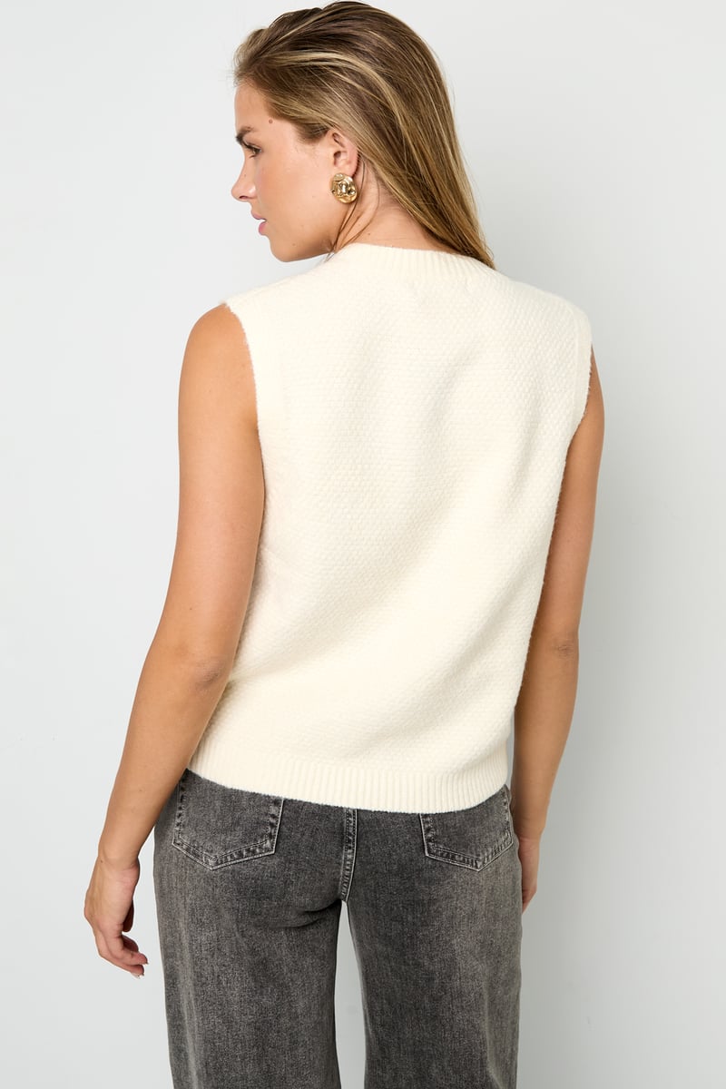 Polyester fiber (polyester) Knitted vest Solid color Casual Fall/Winter Clothes