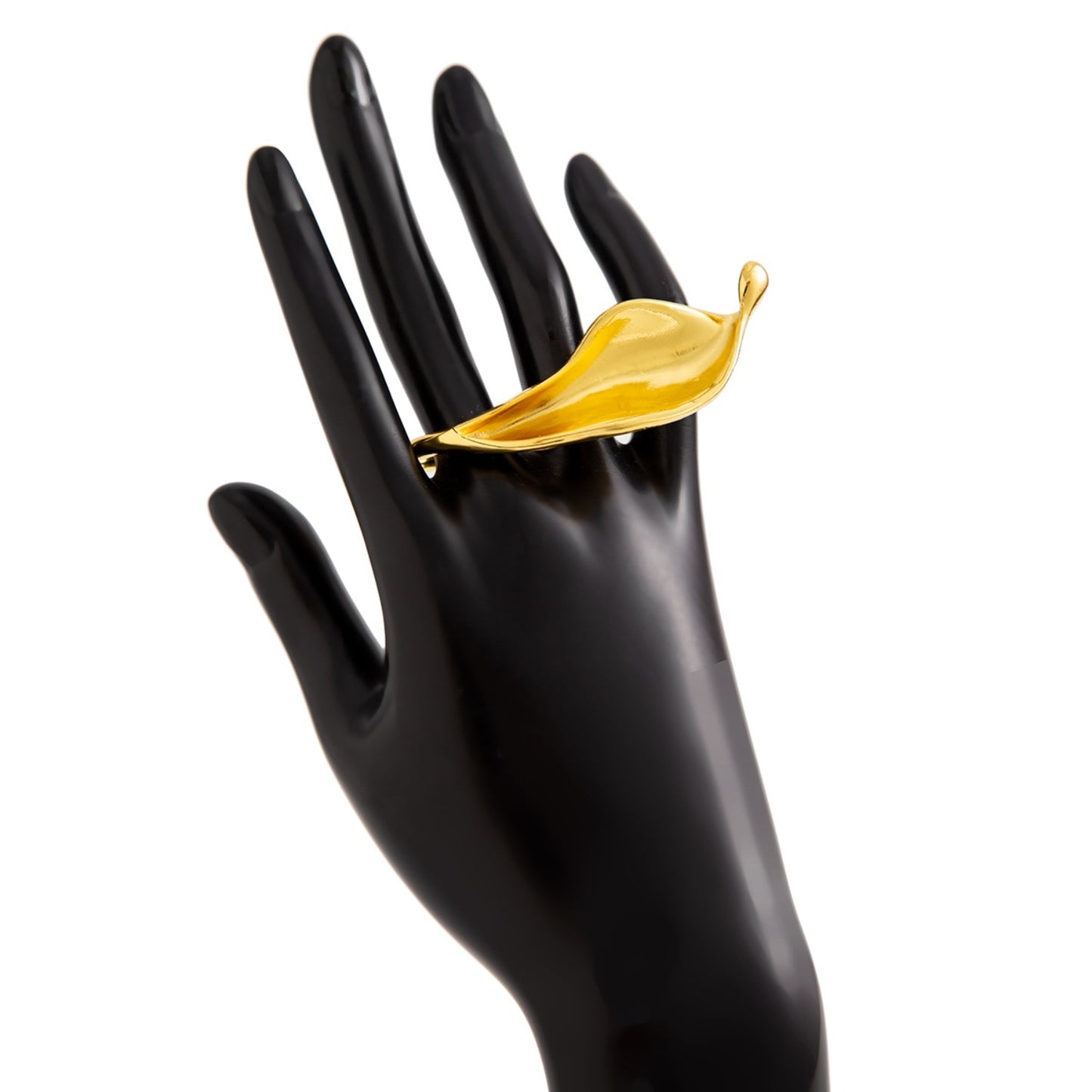 Gold Leaf Statement Piece Ring