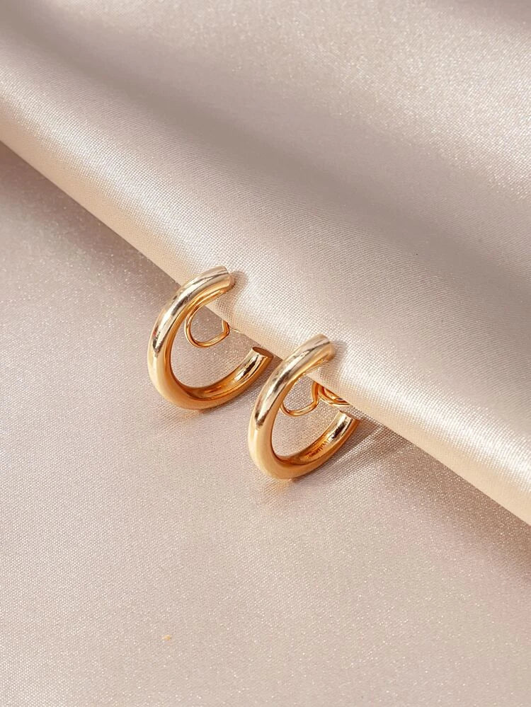 Gold Clip-on Hoop