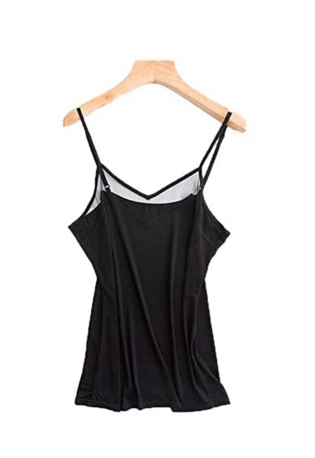 Black mesh inset cami top