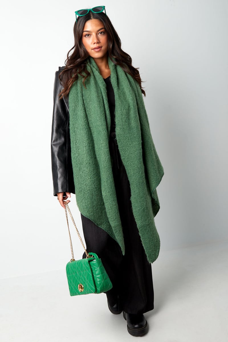 Soft winter scarf coral Polyester