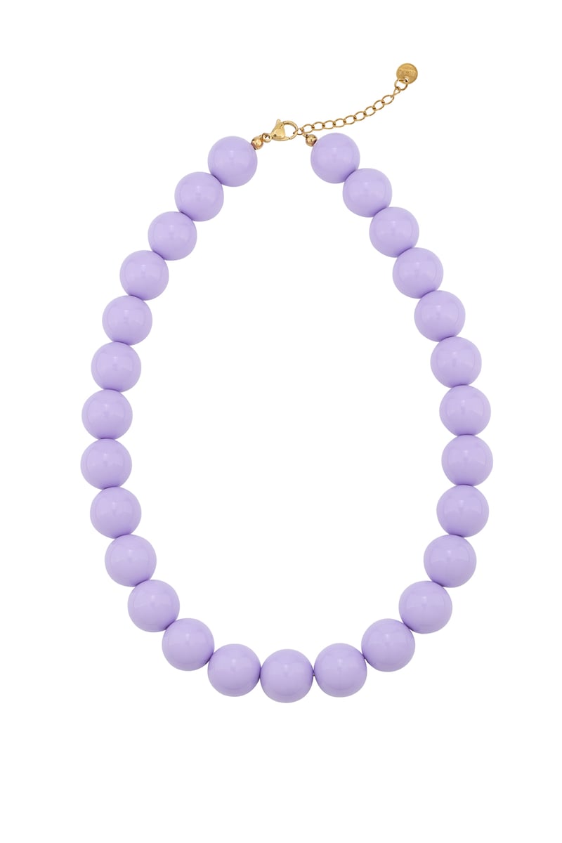 Large colored necklace - 15mm
