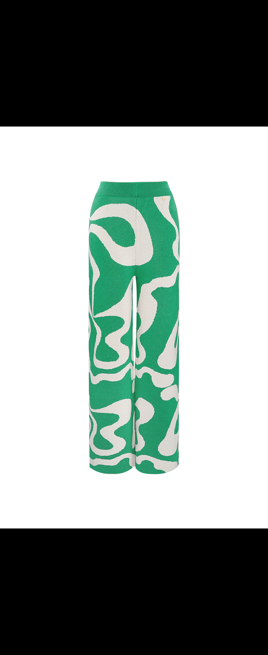 Green Printed Trousers