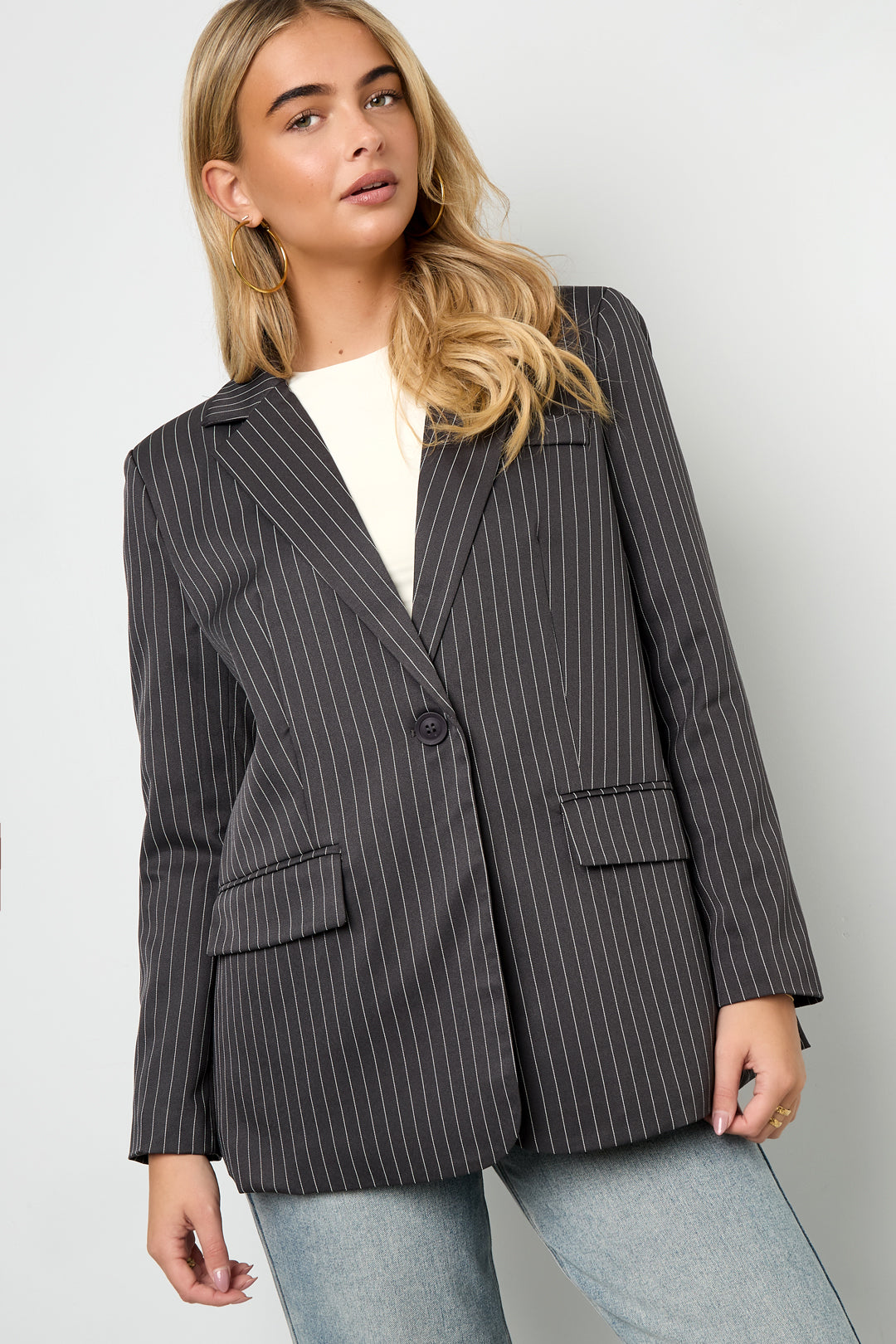 The Pinstripe Blazer