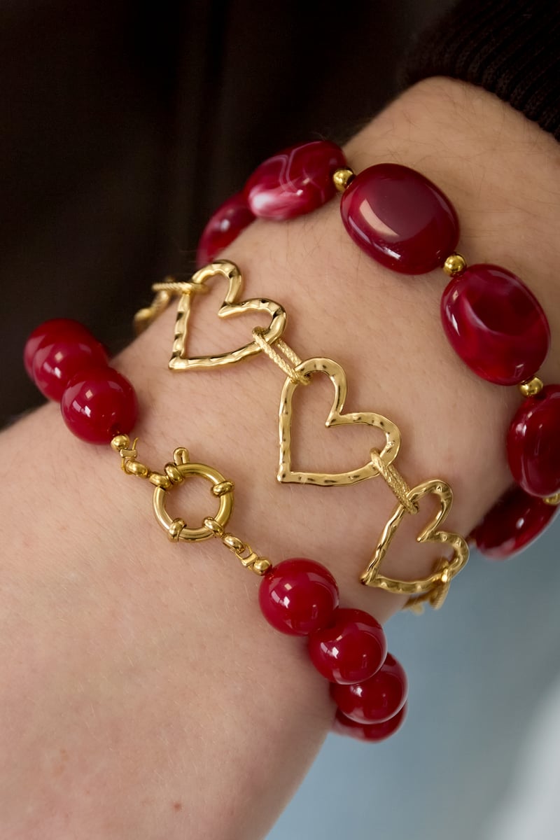 Stainless Steel Chain Bracelets Heart Casual Daily Simple Series Women's jewelry