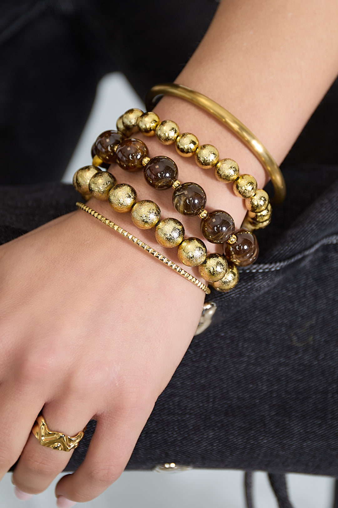 Bracelets set of 3 with beads