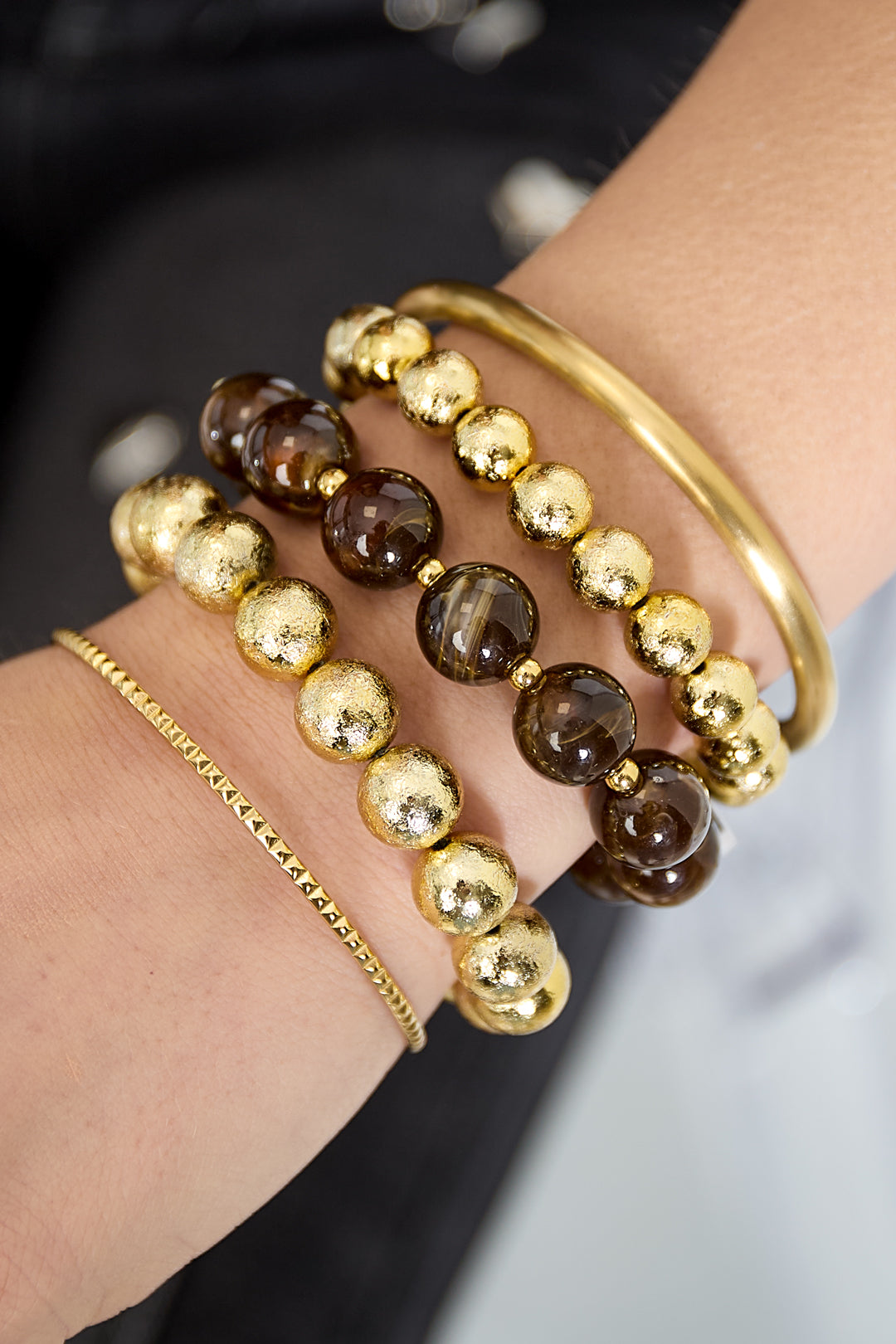 Bracelets set of 3 with beads