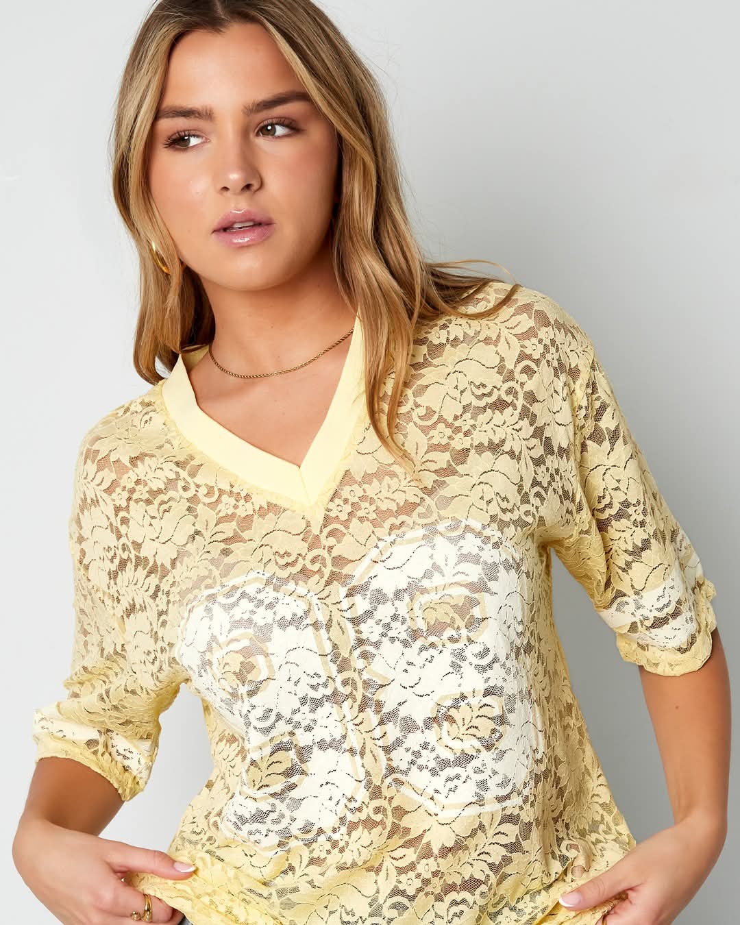 Lace Brookly Jersey Top