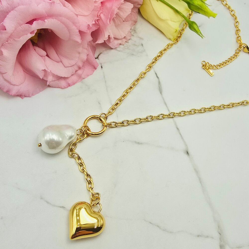 Heart Rock Necklace