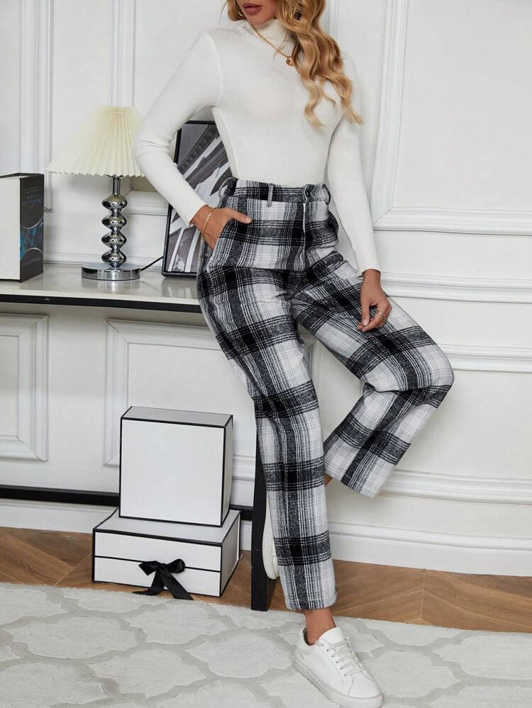 Plaid Suit Pants