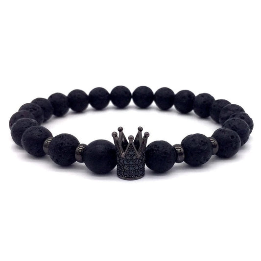 Black Crown Beaded bracelet