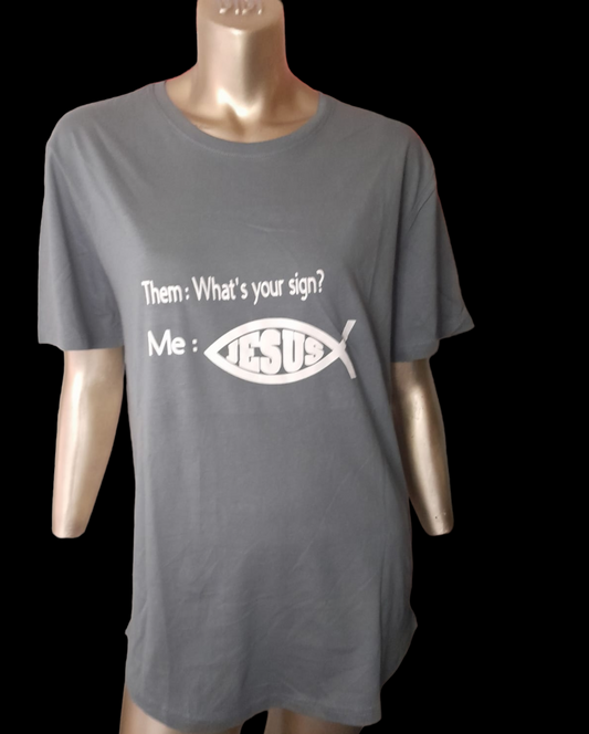 Whats Your Sign Graphic Text Tshirt