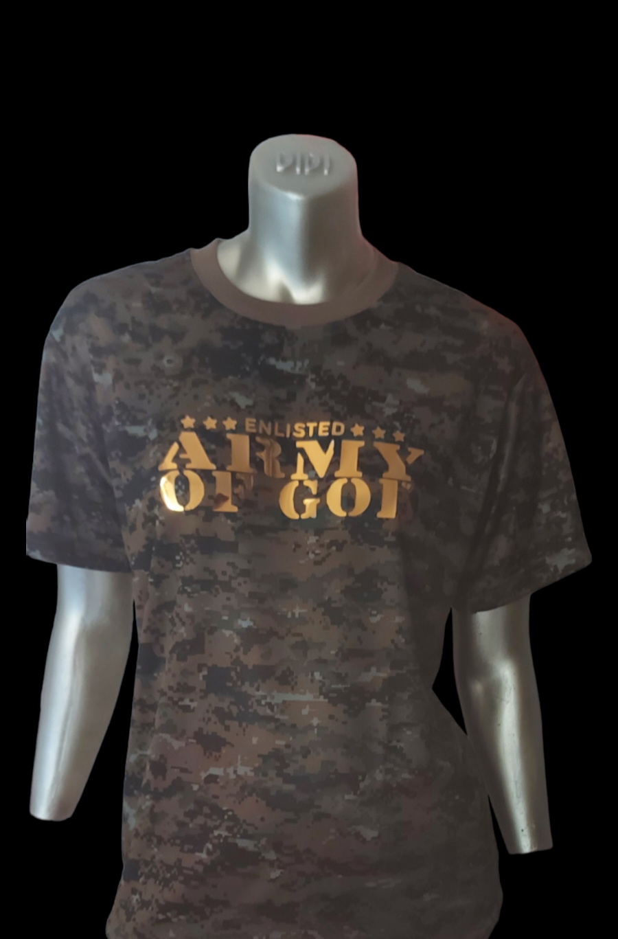 Camouflage graphic top