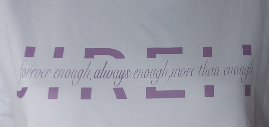 Purple Jireh Graphic Text Tshirt