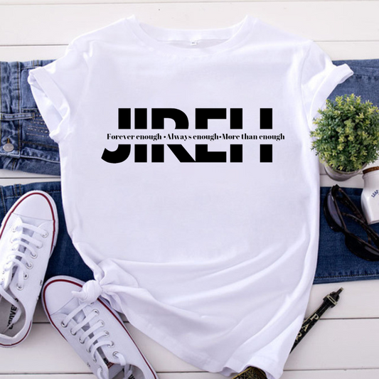 Jireh Graphic Text T-shirt